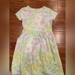 Cat & Jack Pastel Tie-Dye Kids Dress